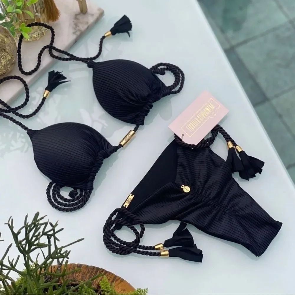 Classic Black Triangle Bikini – Premium Quality